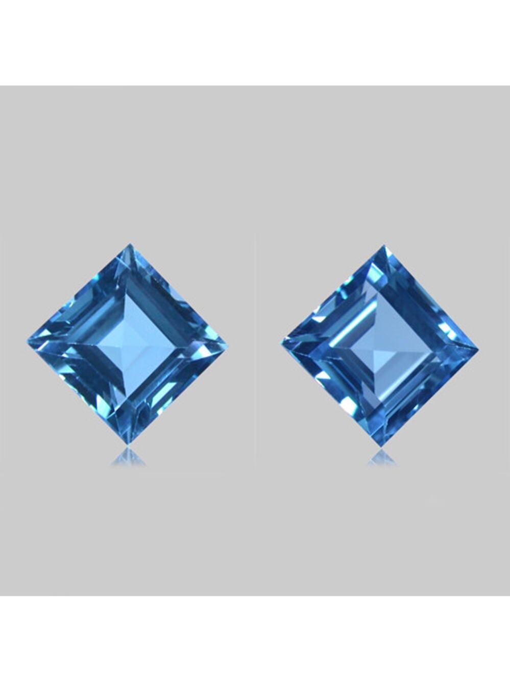 10 Carats of Paired Sky Blue Topaz Gemstones!!
